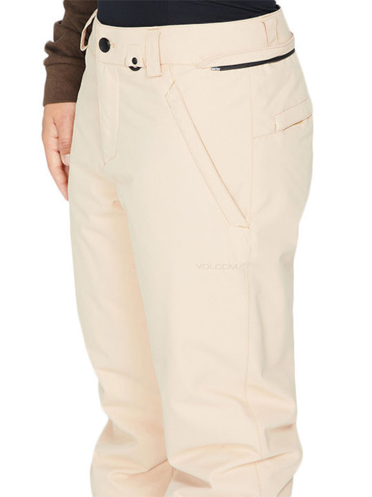Volcom Frochickie H1252303-SAN Women's Trousers for Ski & Snowboard Beige