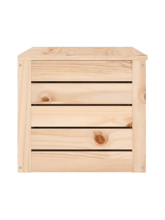 vidaXL Massif Wooden Decorative Trunk Brown 89x36.5x33cm