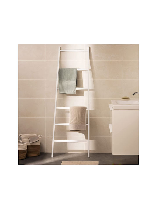 Navaris Σκάλα Μπάνιου 6 Θέσεων Δαπέδου ​56x170cm Λευκή
