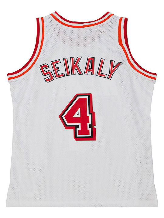 Mitchell & Ness Miami Heat 1988 Rony Seikaly #4 Men's Basketball Jersey