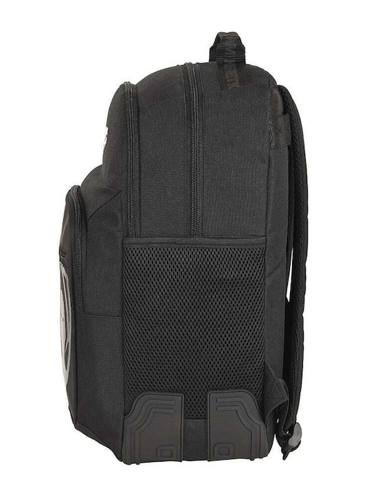 Safta Schulranzen Rucksack Junior High-High School Schwarz mit Flaschenhalter