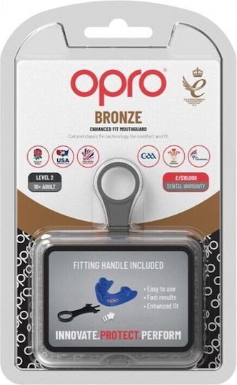 Opro Bronze Gen5 OP160 Protective Mouth Guard Senior Blue with Case