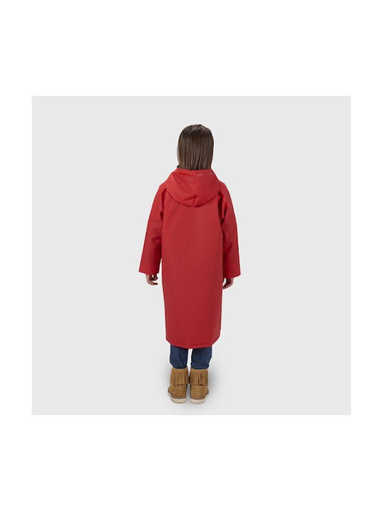 Anorak Waterproof Kids Trench Coat Long with Hood Red Walker Flex – X Long