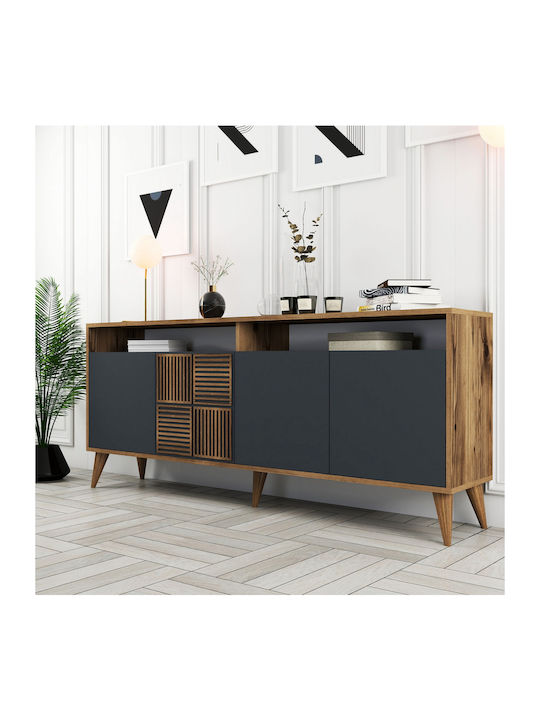 Bufet Milan Walnut / Anthracite 180x35x78.6cm
