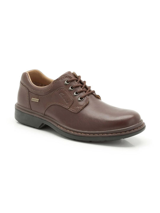 Clarks Rockie Lo GORE-TEX Leder Herren Freizeitschuhe Ebony