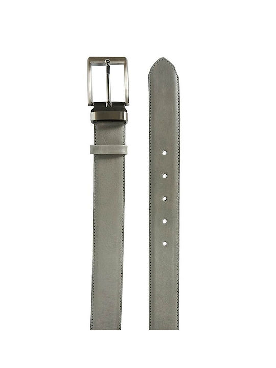 Bor Men's Leather Belt Grey (0401.09) (100% Leather)