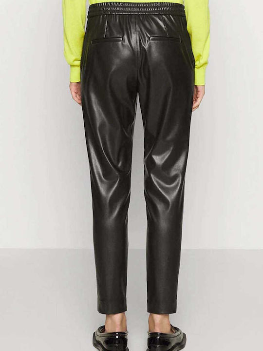 Hugo Boss Women's Leather Trousers Black