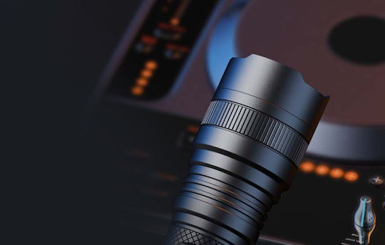 Superfire Rechargeable Flashlight LED IP44 with Maximum Brightness 1480lm Black