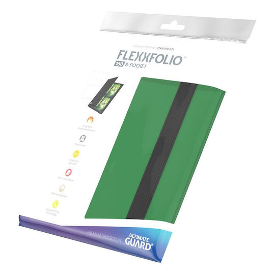 Ultimate Guard Flexxfolio 160 Bindemittel 4-Fächer Standardgröße Grüne