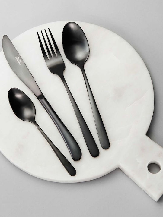 Butlers Kings Besteckset Edelstahl Schwarz 4Stück