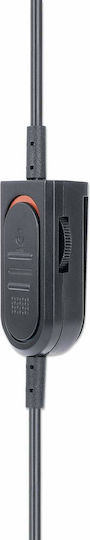 Manhattan Mono On Ear Multimedia Ακουστικά με μικροφωνο και σύνδεση USB-A 179867