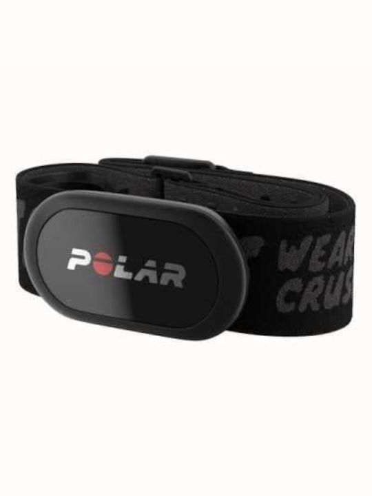 Polar H10 Black Crush Wasserdicht Herzfrequenzgurt 93cm in Schwarz Farbe