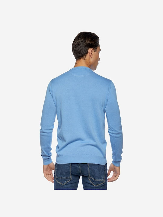 Camaro Men's Long Sleeve Sweater Light Blue