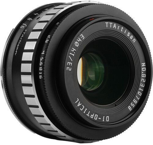 TTArtisan Crop Camera Lens 23mm f/1.4 Wide Angle for Nikon Z Mount Silver