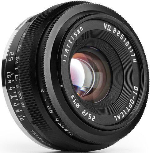 TTArtisan Crop Camera Lens 25mm f/2 Fixed for Sony E Mount Black