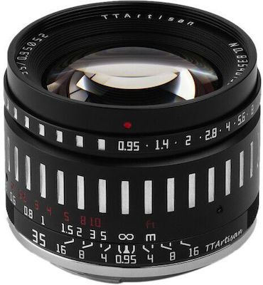 TTArtisan Crop Camera Lens 35mm f/0.95 Steady for Nikon Z Mount Black/Silver