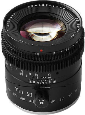 TTArtisan Full Frame Camera Lens 50mm f/1.4 Tilt-Shift for Fujifilm X Mount Black