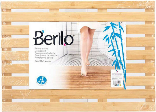 Berilo S3611326 Αντιολισθητικό Ντουζιέρας Καφέ 50x66εκ. Berilo S3611326 Αντιολισθητικό Ντουζιέρας Καφέ 50x66εκ.