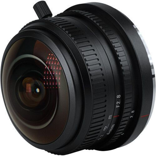 7artisans Obiectiv Foto Crop 4mm f/2.8 Ochi De Pește Circular Pentru Montaj Sony E Negru