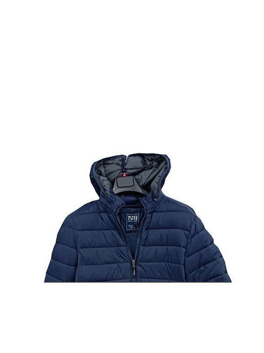 North Star Jacket North Star SLIM FIT Kapitone In Fashion in Blue