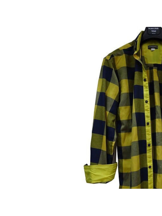 Luciano Faketti Shirt "Luciano Faketti" plaid jersey Yellow