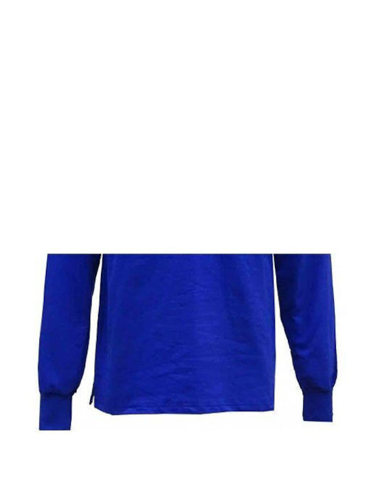 Luciano Faketti Luciano Faketti polo blouse with embroidery royal blue