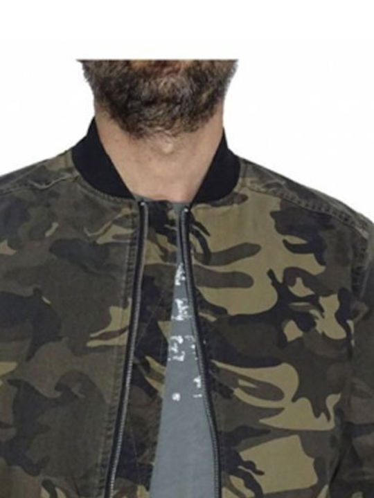 Jacket Luciano Fekatti cotton camouflage jacket khaki