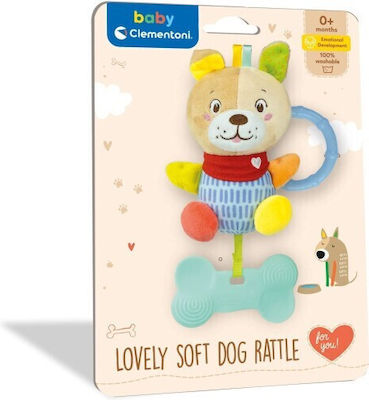 Baby Clementoni Rattle Baby Soft Dog for 0++ Months