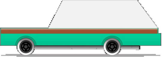Usorteret Teal Wagon Αυτοκινητάκι για 3+ Ετών