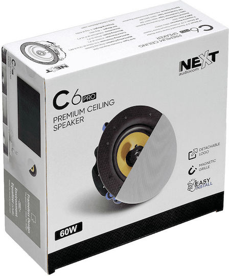 Next C6 PRO Boxă De Tavan 60W Bucată Albă