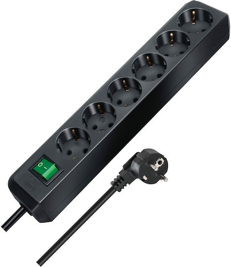 Brennenstuhl Power Strip 6 Positions with Switch and Cable 3m