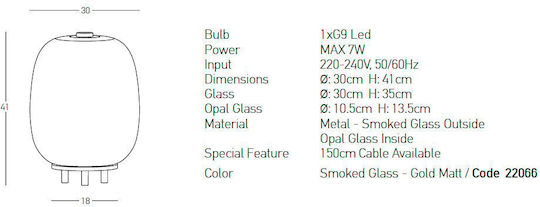 Zambelis Lights Decorative Lamp with Socket for Bulb G9 Black Zambelis Lights Decorative Lamp with Socket for Bulb G9 Black