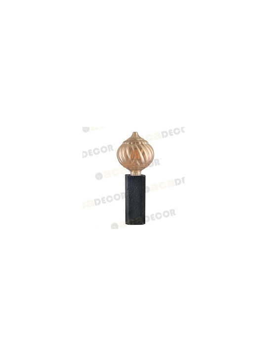 Aca Table Decorative Lamp with Socket for Bulb E27 Black