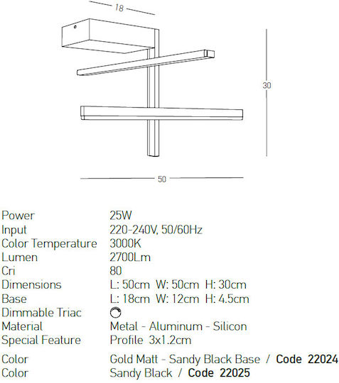 Zambelis Lights Πλαφονιέρα 50εκ. LED Zambelis Lights Πλαφονιέρα 50εκ. LED