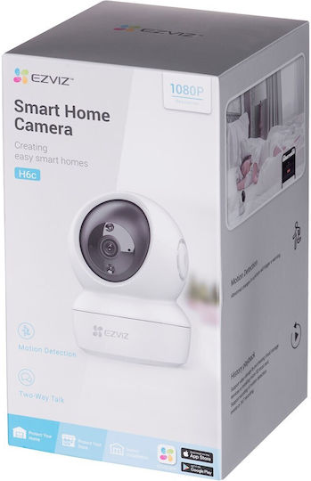 Ezviz CS-H6C-R101-1G2WF IP Κάμερα Παρακολούθησης Wi-Fi Full HD 1080p με Αμφίδρομη Επικοινωνία και Φακό 4mm