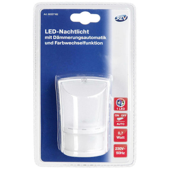 REV LED Nachtlicht Steckdose mit Lichtsensor 1Stück