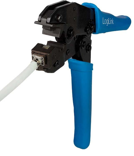 LogiLink Ethernet Internet Cable Crimping Plier RJ12, RJ11, RJ45 with Cable Cutter WZ0039