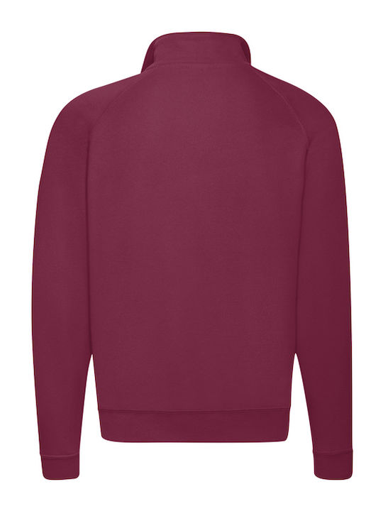 Kids Moda Kids Sweatshirt with Collar and Zipper Bordeaux