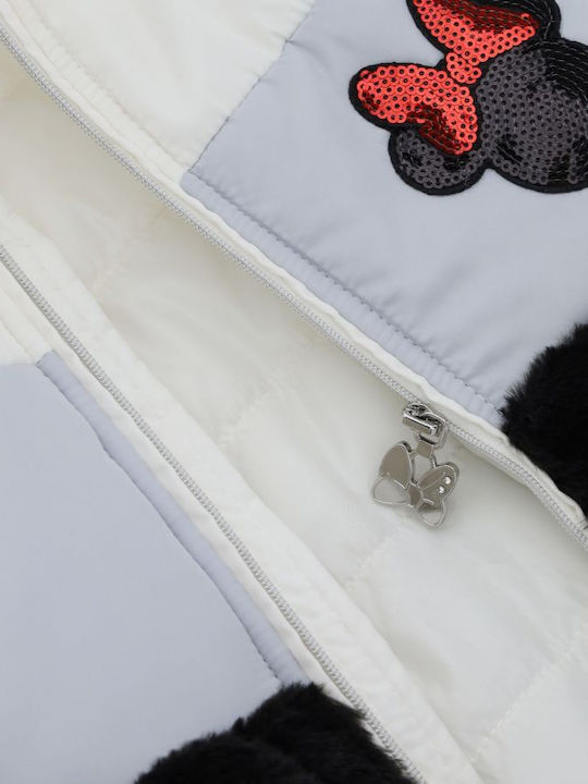 Kids' Parka Short with Hood White