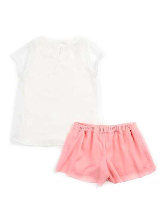 Losan Kinder Set mit Shorts Sommer 2Stück Ecru 614-8701ΑΒ 614-8701AB-002