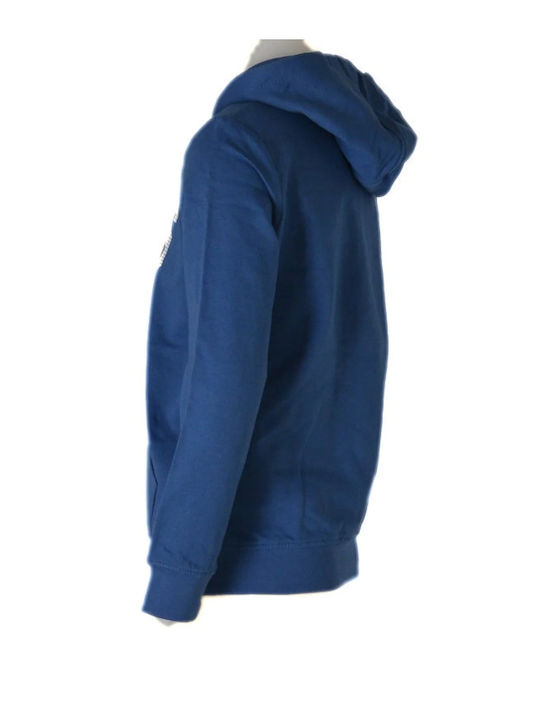Kids Sweatshirt with Blue Hood
