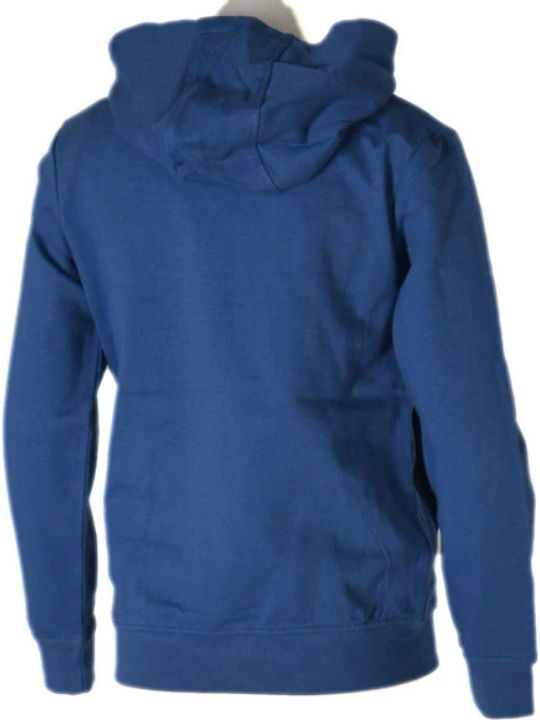 Kids Sweatshirt with Blue Hood