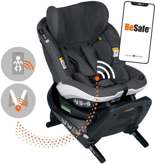 BeSafe iZi Turn M Baby Car Seat i-Size Anthracite Mesh 9-18 kg