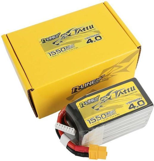 Tattu R-Line V4 Μπαταρία Li-Po 22.2V 1550mAh 130C 6S XT60 για Drone