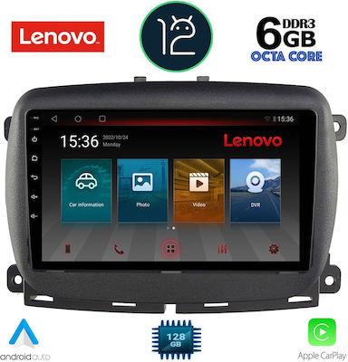Lenovo Ηχοσύστημα Αυτοκινήτου για Fiat 500 2016+ (Bluetooth/USB/WiFi/GPS) με Οθόνη Αφής 9"