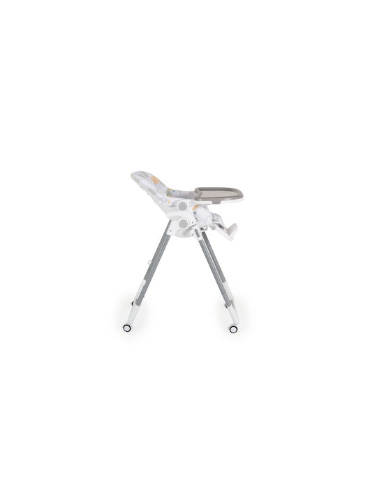 Moni Bueno Foldable Baby Highchair With Adjustable Height Gray