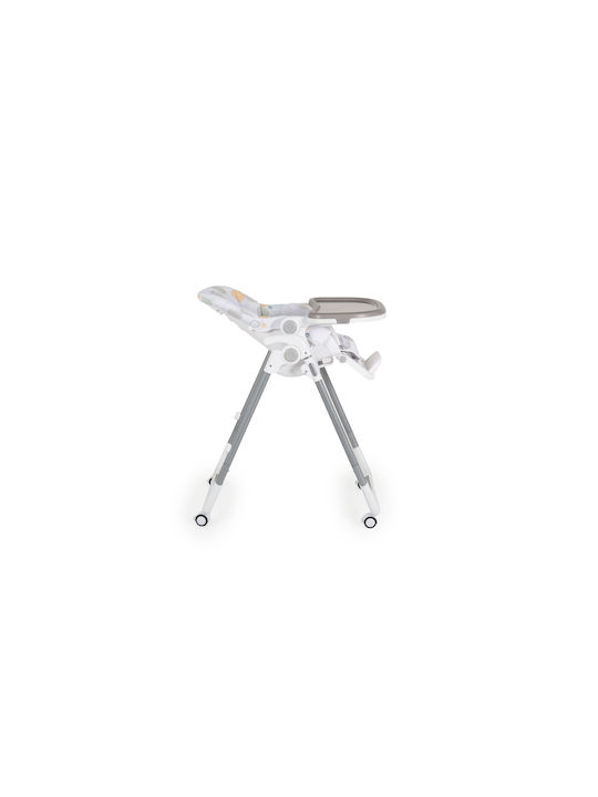 Moni Bueno Foldable Baby Highchair With Adjustable Height Gray