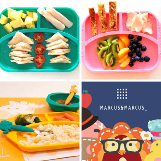 Marcus & Marcus Silicone Baby Tray for 6+ months Yellow