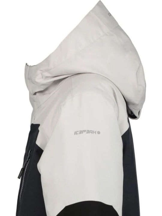 Lucka Waterproof Kids Sports Coat Long Windproof Hooded Grey