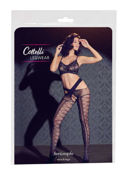Cottelli Collection Sexy Κάλτσες Μαύρες